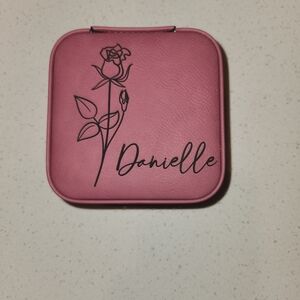 Pink "Danielle" Jewelry Case